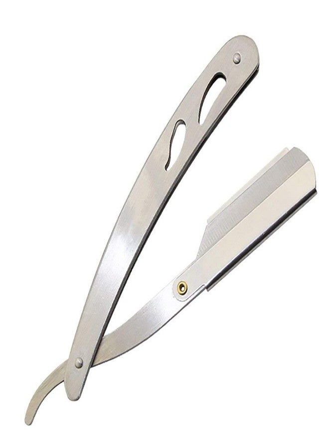 DANIAL® Stainless Steel Folding Shaving Razor Barber Salon Men Professional Steel Handle - Image 3